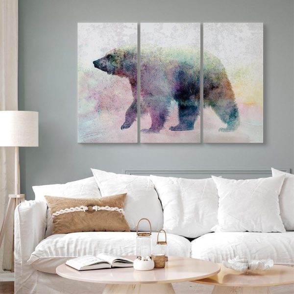 Canvas Print - Lonely Bear (3 Parts)