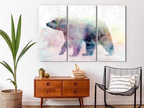 Canvas Print - Lonely Bear (3 Parts)