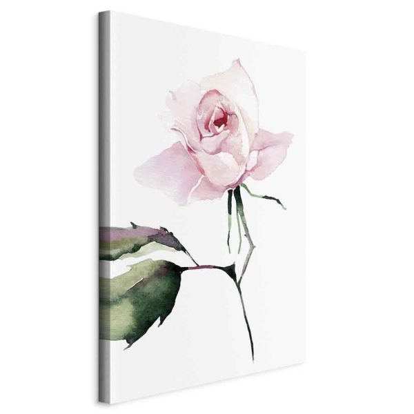 Canvas Print - Lonely Rose (1 Part) Vertical