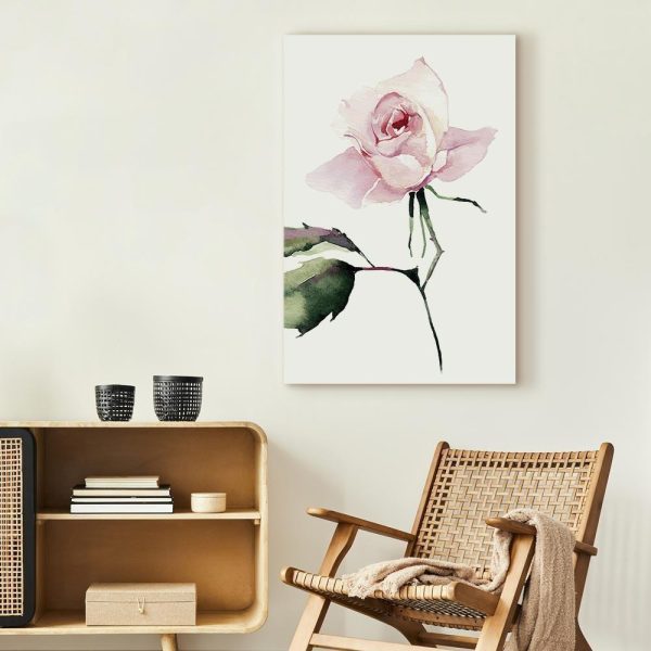 Canvas Print - Lonely Rose (1 Part) Vertical