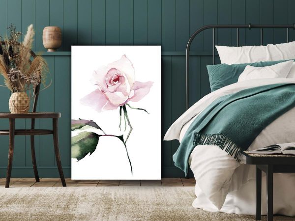 Canvas Print - Lonely Rose (1 Part) Vertical