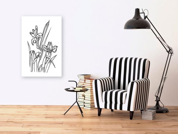 Canvas Print - Love Irises (1 Part) Vertical - Image 2