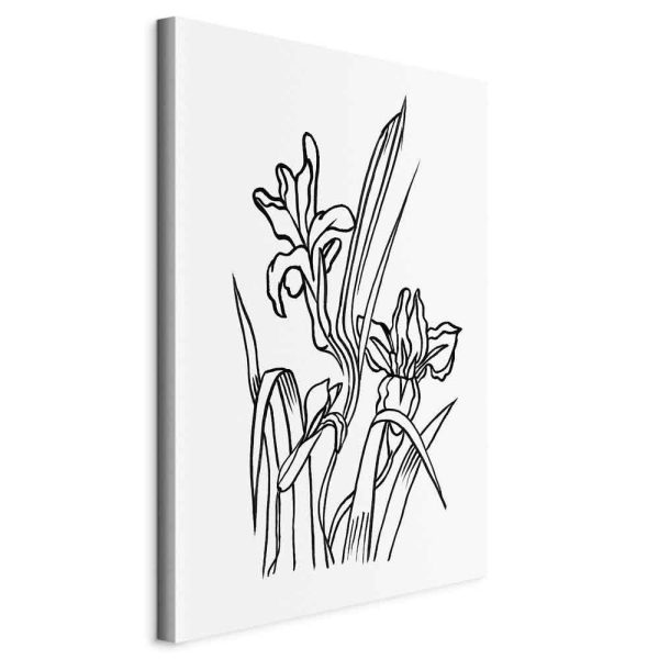 Canvas Print - Love Irises (1 Part) Vertical