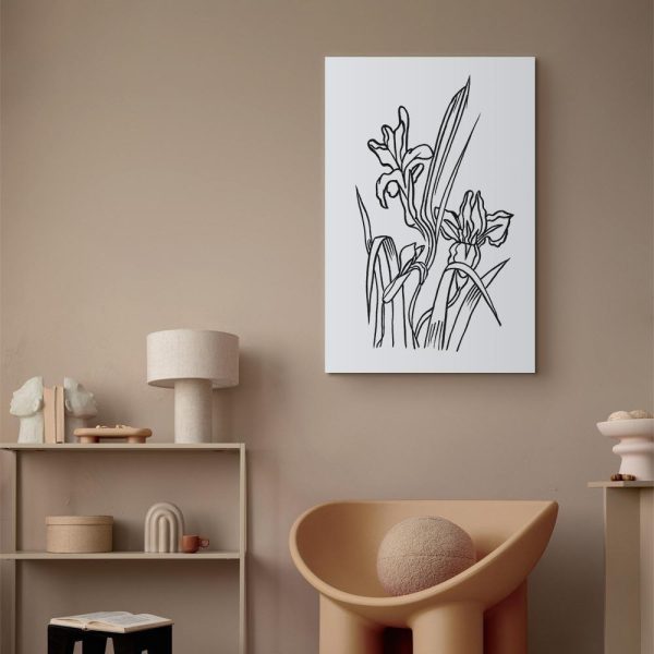 Canvas Print - Love Irises (1 Part) Vertical