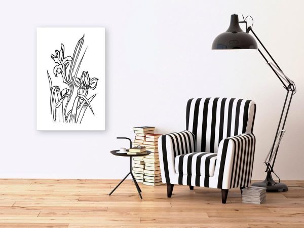 Canvas Print - Love Irises (1 Part) Vertical