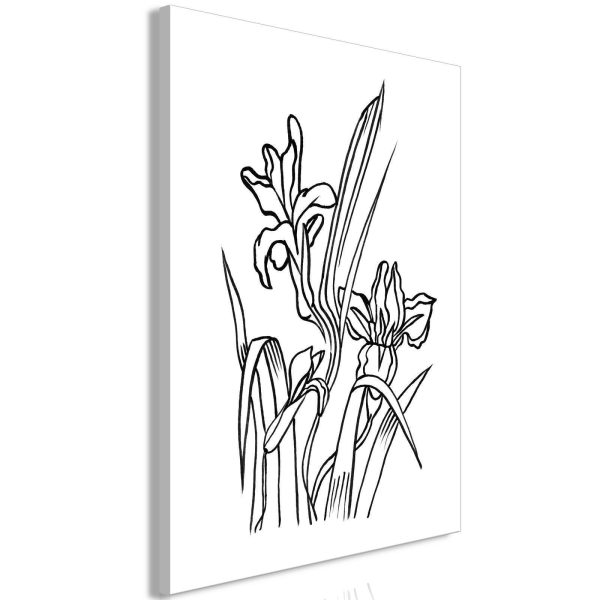 Canvas Print - Love Irises (1 Part) Vertical