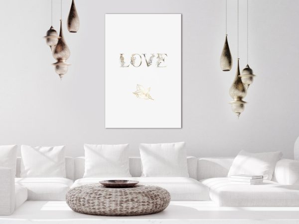 Canvas Print - Love Is Strength (1 Part) Vertical - Image 2