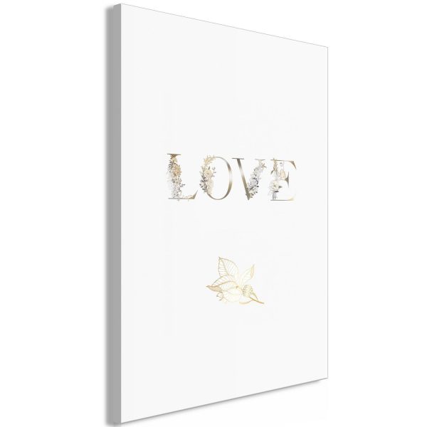 Canvas Print - Love Is Strength (1 Part) Vertical