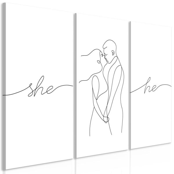 Canvas Print - Love Triptych (3 Parts)
