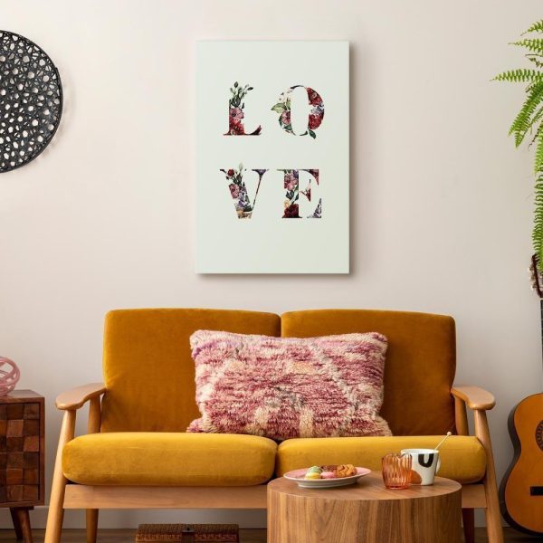 Canvas Print - Love in Flowers (1 Part) Vertical