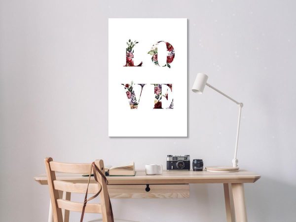 Canvas Print - Love in Flowers (1 Part) Vertical