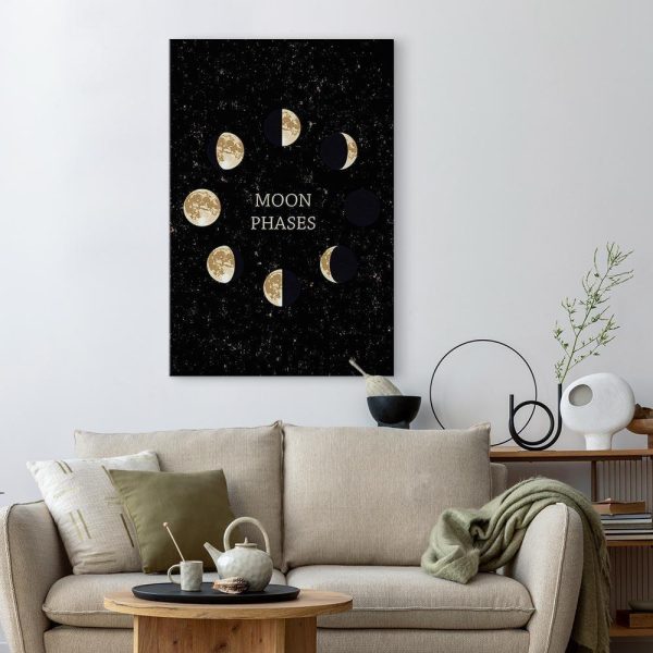 Canvas Print - Lunar Cycle (1 Part) Vertical