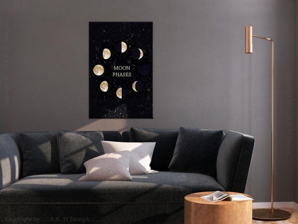 Canvas Print - Lunar Cycle (1 Part) Vertical