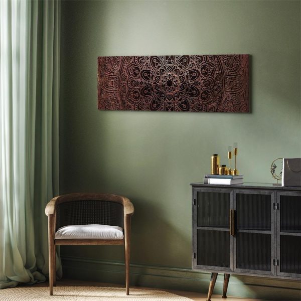 Canvas Print - Mandala: Amber Silence - Image 4