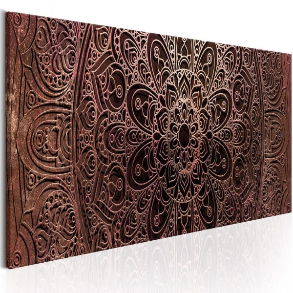 Canvas Print - Mandala: Amber Silence - Image 3