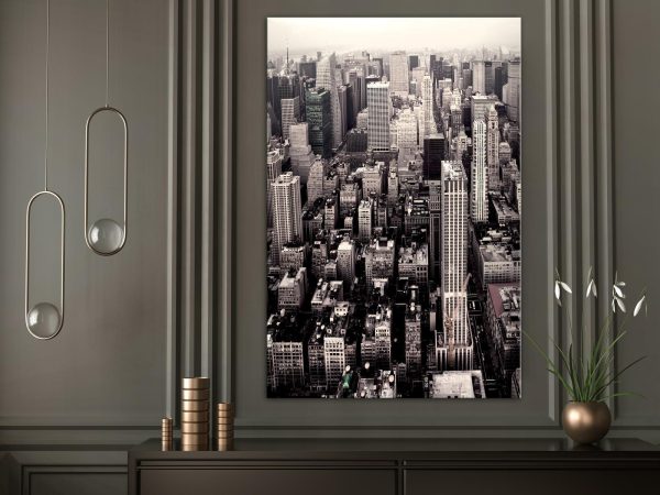Canvas Print - Manhattan In Sepia (1 Part) Vertical - Image 2