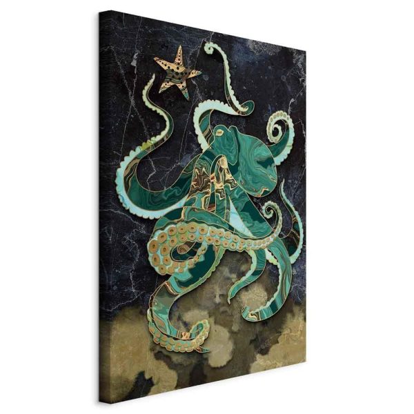 Canvas Print - Marble Octopus (1 Part) Vertical