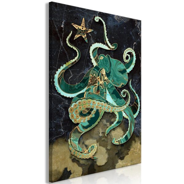Canvas Print - Marble Octopus (1 Part) Vertical