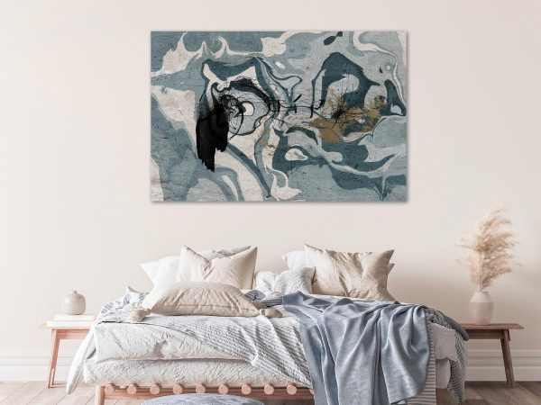 Canvas Print - Marbled Reflection (1 Part) Wide