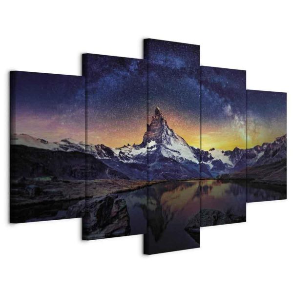 Canvas Print - Matterhorn (5 Parts) Wide