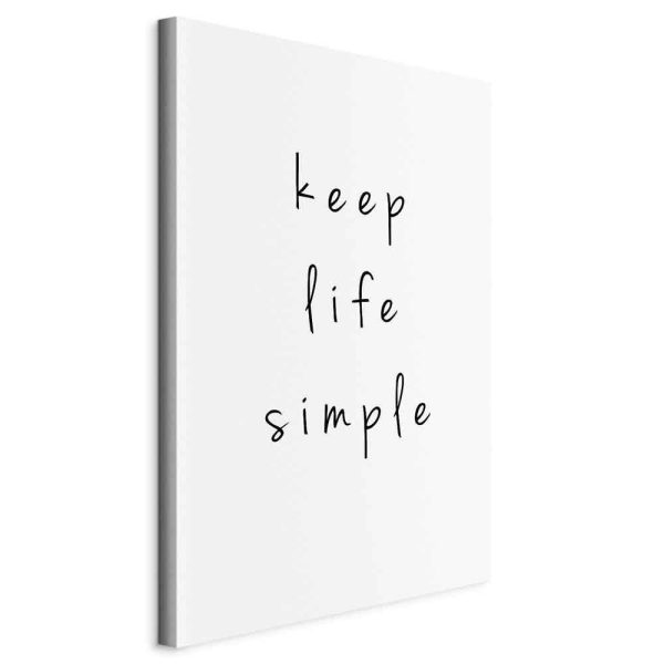 Canvas Print - Message (1-part) - English Text in Motivational Tone