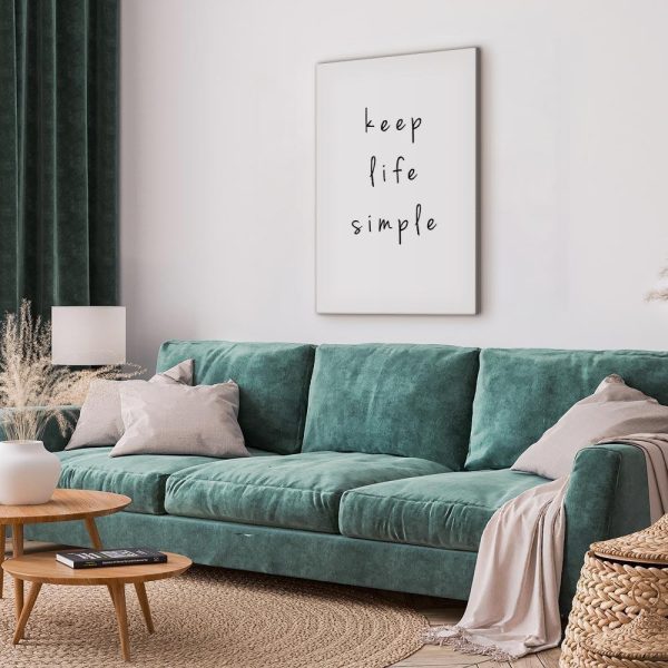 Canvas Print - Message (1-part) - English Text in Motivational Tone