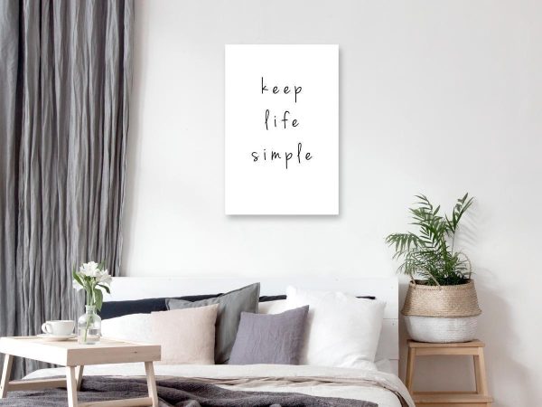 Canvas Print - Message (1-part) - English Text in Motivational Tone