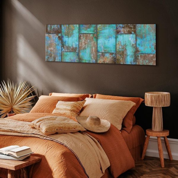 Canvas Print - Metal Mosaic: Blue - Image 3