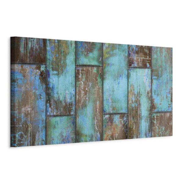 Canvas Print - Metal Mosaic: Blue