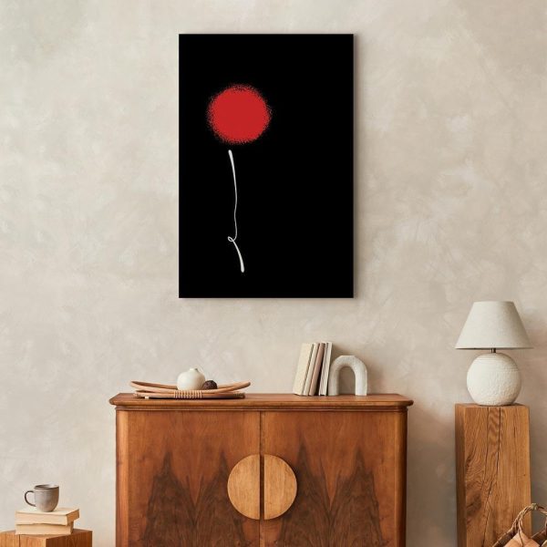 Canvas Print - Minimalist Flower (1 Part) Vertical
