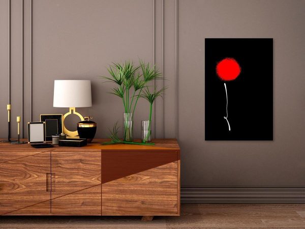 Canvas Print - Minimalist Flower (1 Part) Vertical