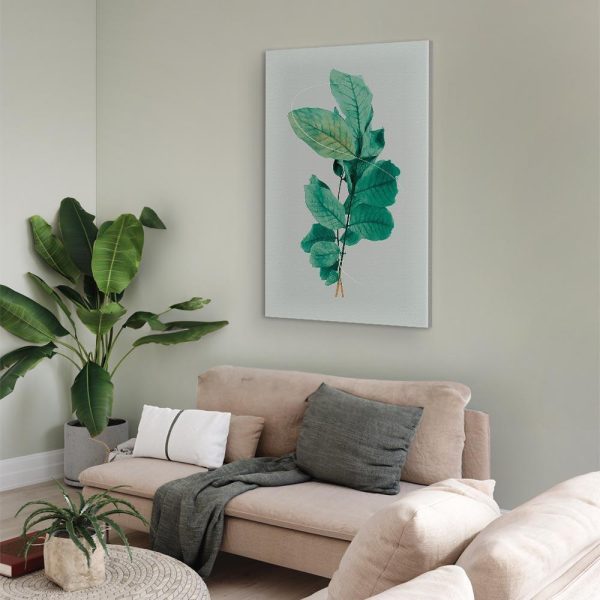 Canvas Print - Mint Grace (1 Part) Vertical