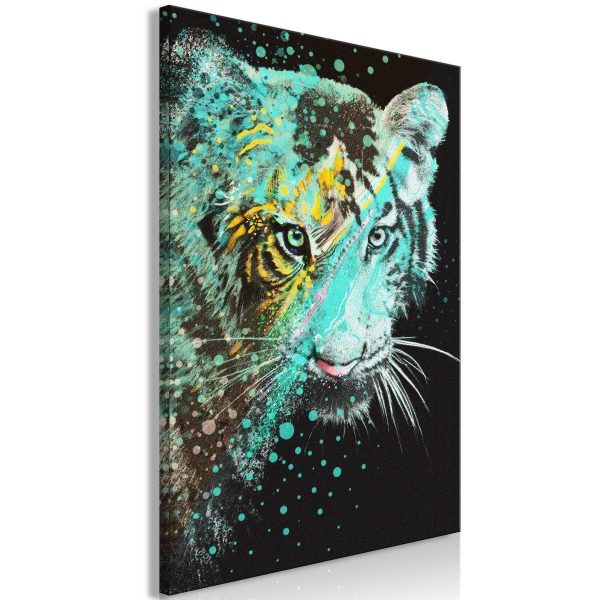 Canvas Print - Mint Tiger (1 Part) Vertical