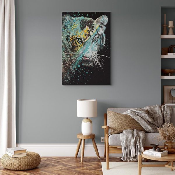 Canvas Print - Mint Tiger (1 Part) Vertical