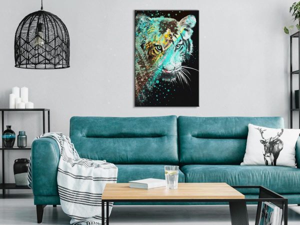 Canvas Print - Mint Tiger (1 Part) Vertical