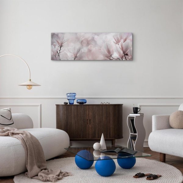 Canvas Print - Misty Flowers (1 Part) Narrow