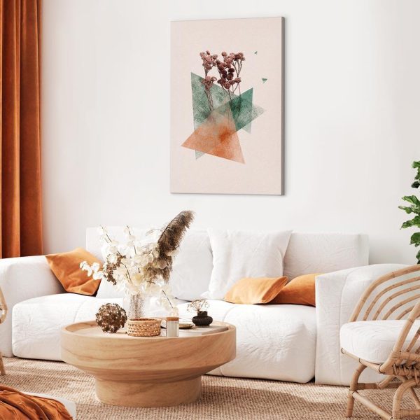 Canvas Print - Modernist Flower (1 Part) Vertical