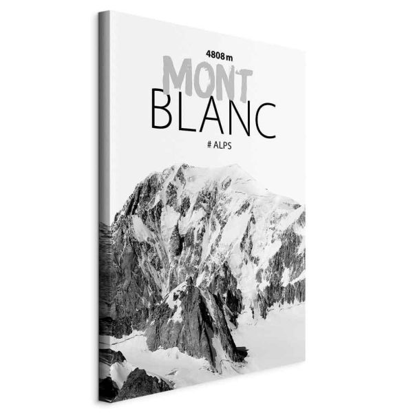 Canvas Print - Mont Blanc (1 Part) Vertical