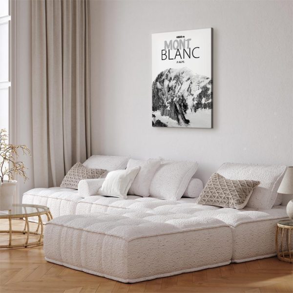 Canvas Print - Mont Blanc (1 Part) Vertical