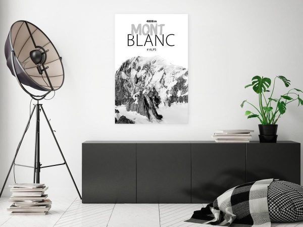 Canvas Print - Mont Blanc (1 Part) Vertical
