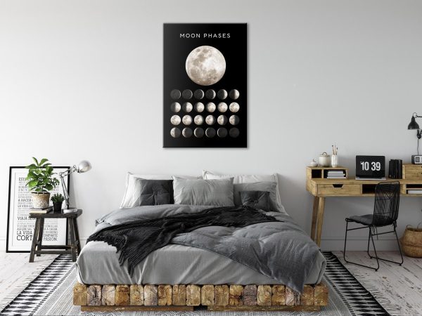 Canvas Print - Moon Phases (1 Part) Vertical - Image 2