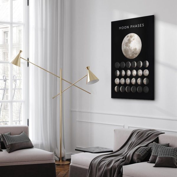 Canvas Print - Moon Phases (1 Part) Vertical