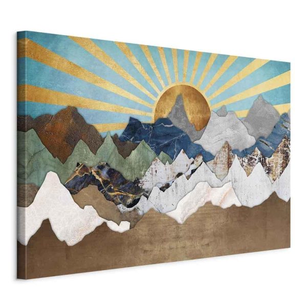 Canvas Print - Morning in the Mountains (1 Part) Wide