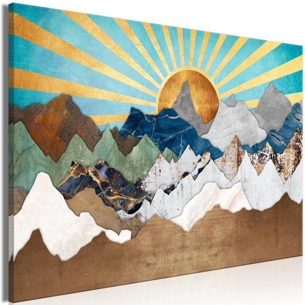 Canvas Print - Morning in the Mountains (1 Part) Wide