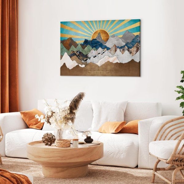 Canvas Print - Morning in the Mountains (1 Part) Wide