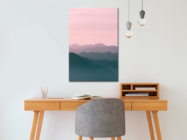 Canvas Print - Mountain At Sunrise (1 Part) Vertical - Image 2