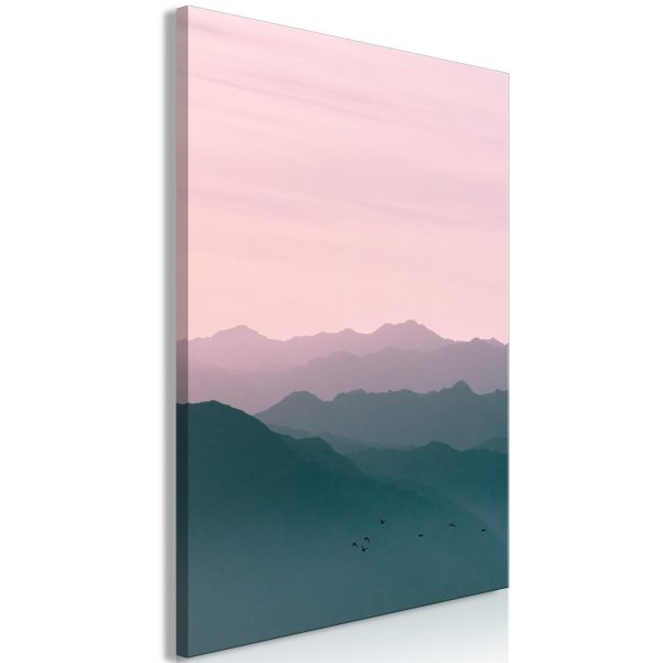 Canvas Print - Mountain At Sunrise (1 Part) Vertical