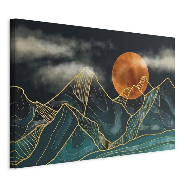 Canvas Print - Mountain Calm (1 Part) Wide
