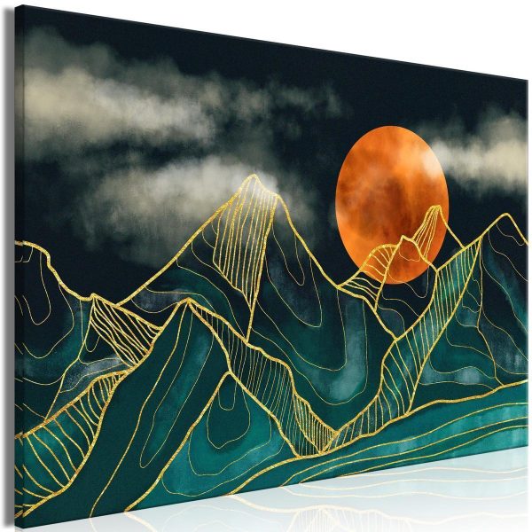 Canvas Print - Mountain Calm (1 Part) Wide