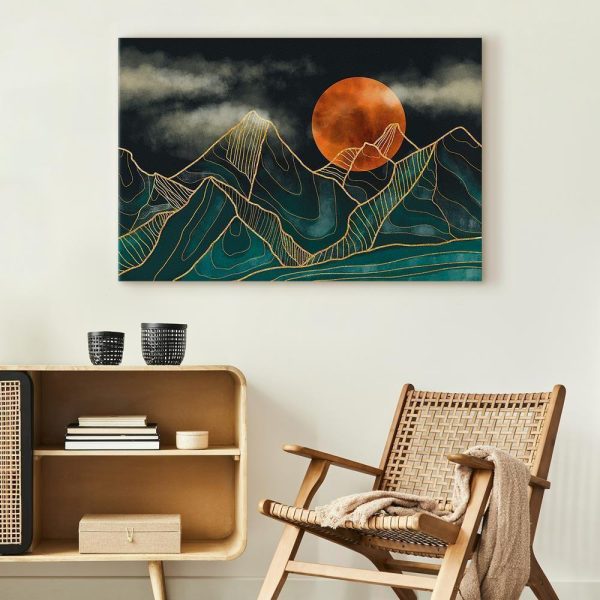 Canvas Print - Mountain Calm (1 Part) Wide